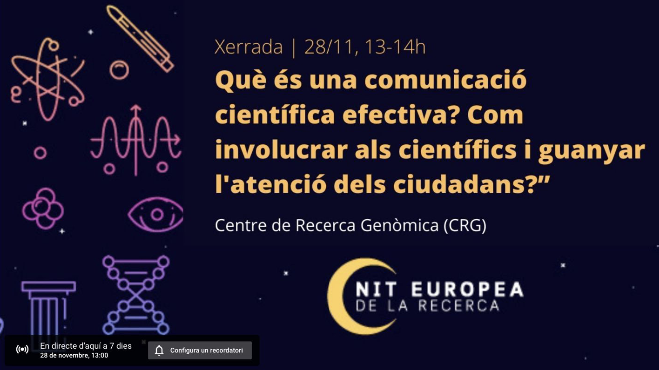 Nit Europe de la Recerca (European Researchers Night) 2020